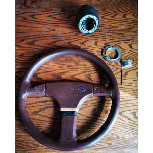 SAAB 99 / 900 Classic MOMO Steering Wheel & Boss Kit (NOS)