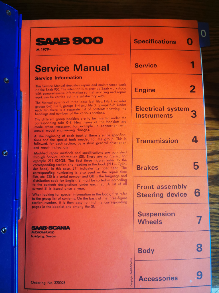 SAAB 900 Classic Dealer Workshop Manuals 0-9 (Complete Set) - Image 2