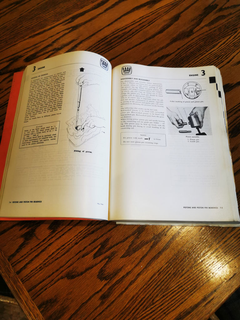 SAAB 95 96 GT 750 Service Manual (1960-1964) OEM - Image 2